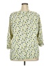 White Stuff Polka Dots Yellow 3/4 Sleeve Blouse Size 18 - photo 2