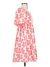Bibi 100% Polyester Hearts Pink Casual Dress Size S - photo 4