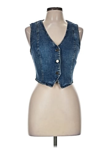 Blu Pepper Denim Vest (view 1)