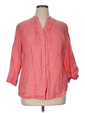 Charter Club 3/4 Sleeve Button-Down Shirt (view 1)