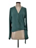 Naked Zebra 100% Polyester Teal Long Sleeve Blouse Size S - photo 1