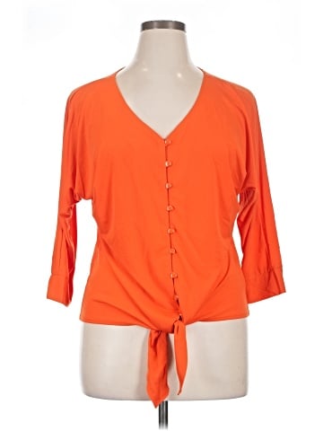NY Collection 3/4 Sleeve Top (view 1)
