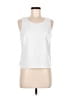 Blue Ice 100% Polyester White Sleeveless Top Size 6 - photo 1