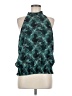 Allison Joy 100% Polyester Teal Sleeveless Blouse Size M - photo 1