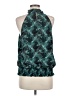 Allison Joy 100% Polyester Teal Sleeveless Blouse Size M - photo 2
