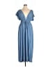 Cupshe 100% Polyester Blue Casual Dress Size XL - photo 1