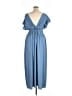 Cupshe 100% Polyester Blue Casual Dress Size XL - photo 2