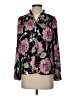Draper James RSVP 100% Polyester Floral Black Long Sleeve Blouse Size XS - photo 1