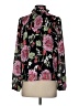 Draper James RSVP 100% Polyester Floral Black Long Sleeve Blouse Size XS - photo 2