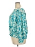 MICHAEL Michael Kors 100% Polyester Teal Long Sleeve Blouse Size 2X - photo 5