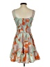 Unbranded Print Orange Casual Dress Size S - photo 2