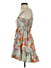 Unbranded Print Orange Casual Dress Size S - photo 5