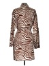 She + Sky 100% Polyester Animal Print Brown Casual Dress Size L - photo 2