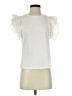 Shein White Short Sleeve Top Size 4 - photo 1