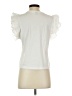 Shein White Short Sleeve Top Size 4 - photo 2