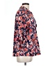 Emily Daniels Floral Orange Blue 3/4 Sleeve Blouse Size L - photo 4