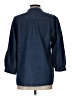 J. McLaughlin Blue 3/4 Sleeve Button-Down Shirt Size L - photo 2