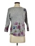 Ember Floral Gray 3/4 Sleeve T-Shirt Size S - photo 1