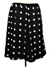 Pleione 100% Polyester Polka Dots Black Casual Skirt Size 2X - photo 2