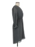 H&M 100% Polyester Chevron-herringbone Gray Casual Dress Size 6 - photo 4