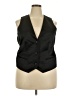 Christopher John Rogers 100% Polyester Black Tuxedo Vest Size 18 - photo 1