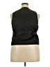 Christopher John Rogers 100% Polyester Black Tuxedo Vest Size 18 - photo 2