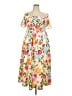 BLOOMCHIC 100% Polyester Floral White Casual Dress Size 18 - 20 - photo 1