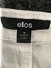 Ellos Solid White Shorts Size 14 - photo 3
