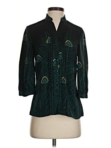 Parker 3/4 Sleeve Silk Top (view 1)
