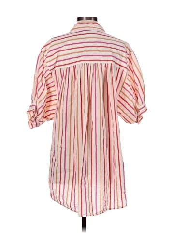 Pilcro 3/4 Sleeve Button-Down Shirt (view 2)