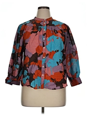 Porridge 3/4 Sleeve Blouse (view 1)
