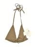 Peppermayo 100% Polyester Tweed Tan Swimsuit Top Size 2 - photo 2