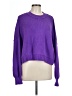 Elodie Solid Purple Pullover Sweater Size L - photo 1