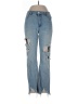 wonderly Graphic Blue Jeans Size 12 - photo 1
