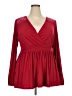 Torrid Red Long Sleeve Blouse Size 2X Plus (2) - photo 1