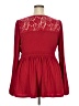 Torrid Red Long Sleeve Blouse Size 2X Plus (2) - photo 2