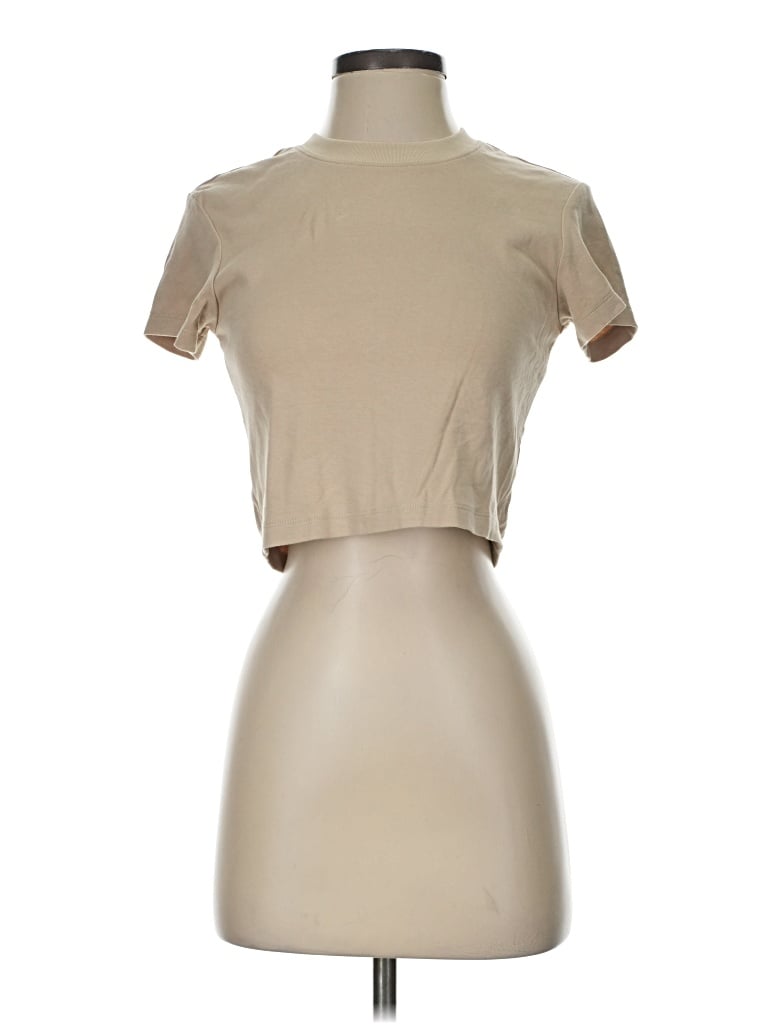 Click to view more detailed imagery on our partner's website Pre-owned Cuts Short Sleeve Turtleneck In Tan