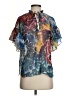 Alice + Olivia 100% Polyester Blue Short Sleeve Blouse Size XS - photo 1