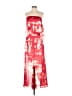 BCBGMAXAZRIA 100% Polyester Tie-dye Red Cocktail Dress Size 4 - photo 1