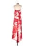 BCBGMAXAZRIA 100% Polyester Tie-dye Red Cocktail Dress Size 4 - photo 2