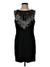 Nine West Graphic Black Cocktail Dress Size 4 - photo 1