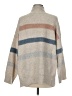 Fate Stripes Tan Turtleneck Sweater Size M - photo 2