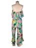 Unbranded 100% Polyester Tropical Pink Jumpsuit Size M - photo 2