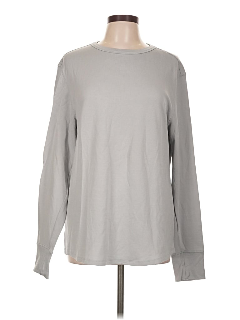Pre-owned Lululemon Athletica Sweatshirt In Gray