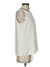 Ann Taylor LOFT Outlet 100% Polyester Ivory Sleeveless Blouse Size S - photo 4