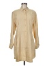 Primark Tan 3/4 Sleeve Button-Down Shirt Size 8 - photo 1