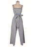 J.Crew 100% Cotton Checkered-gingham Gray Jumpsuit Size 6 - photo 1