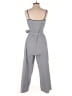 J.Crew 100% Cotton Checkered-gingham Gray Jumpsuit Size 6 - photo 2