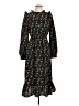 Hayden 100% Polyester Paisley Black Casual Dress Size L - photo 1
