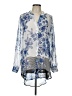 Calvin Klein 100% Polyester Blue Long Sleeve Blouse Size L - photo 1